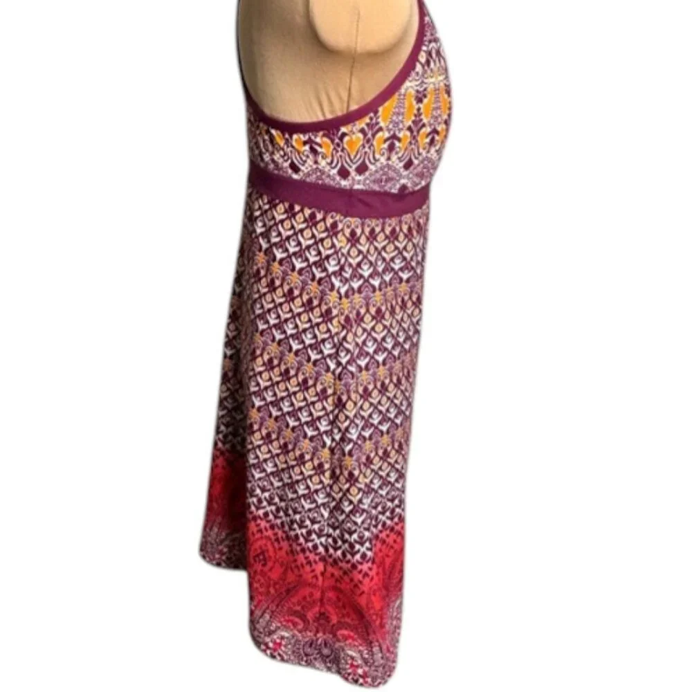 Athleta Swim Dress Shorebreak Grenadine Bombay Print Sml Racerback Built-In Bra - Picture 5 of 14